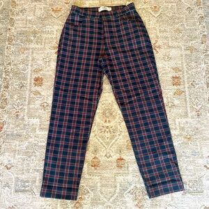 Hollister Plaid Ultra High-Rise Dress Pant